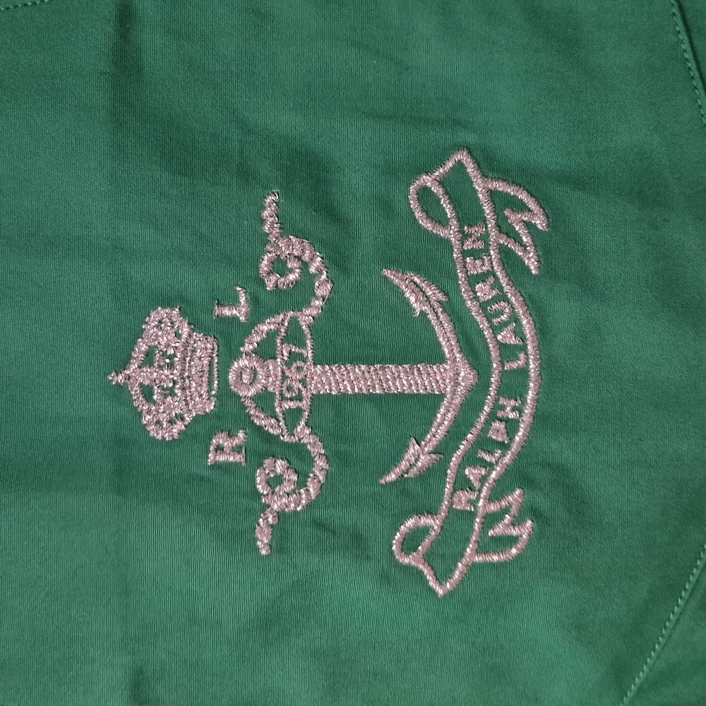 Ralph Lauren Kelly Green Fitted Button Down Shirt Embroidered Pocket Sz. 6 - Picture 2 of 6